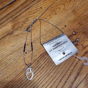 Silver Bear Claw Pendant Necklace